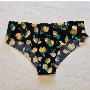 M No-Show Cheekster PINK Victoria's Secret Lemon Print Fruit Tropical NWT